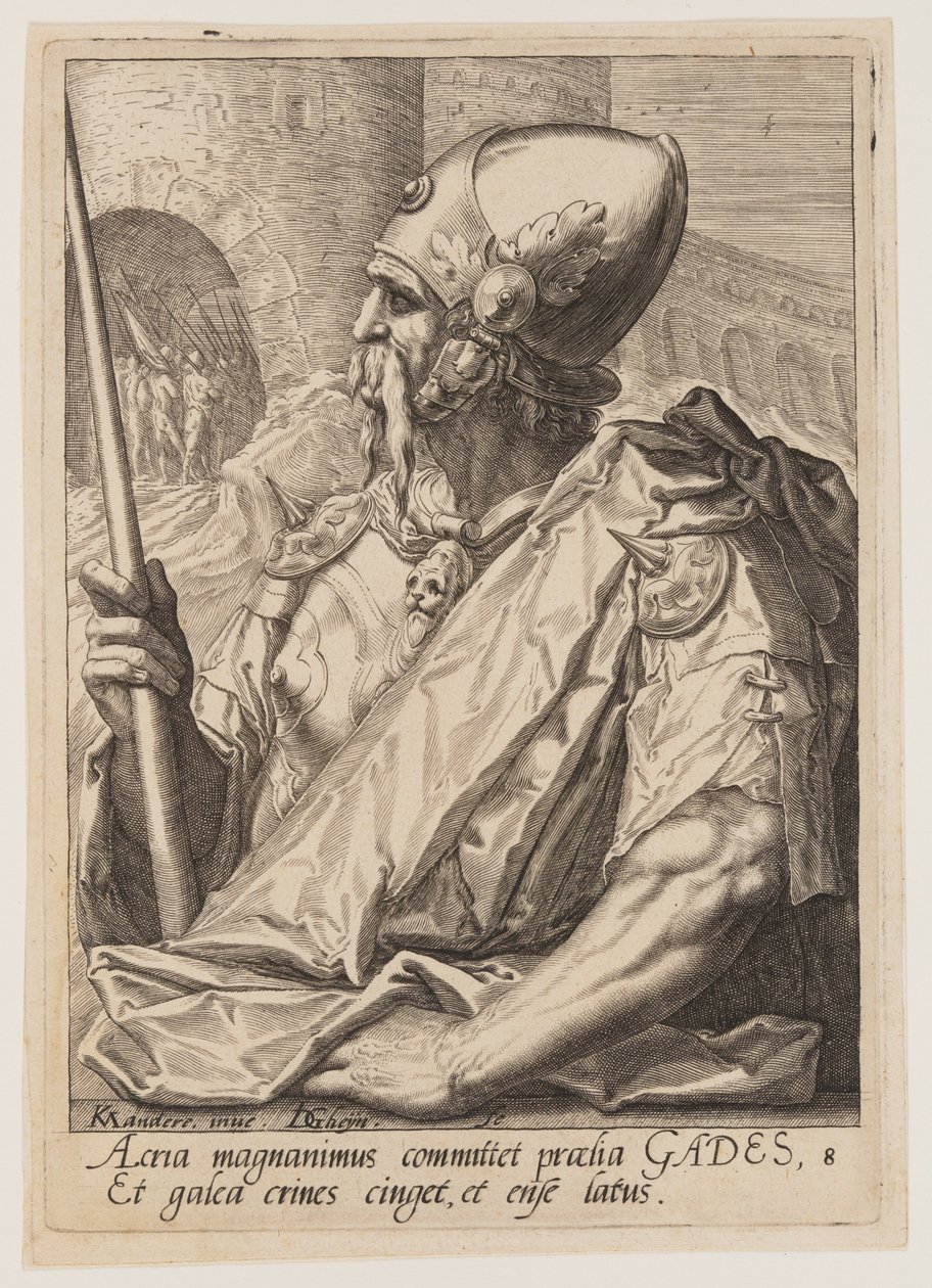 Gad, från Jakobs tolv söner av Jacques de Gheyn II