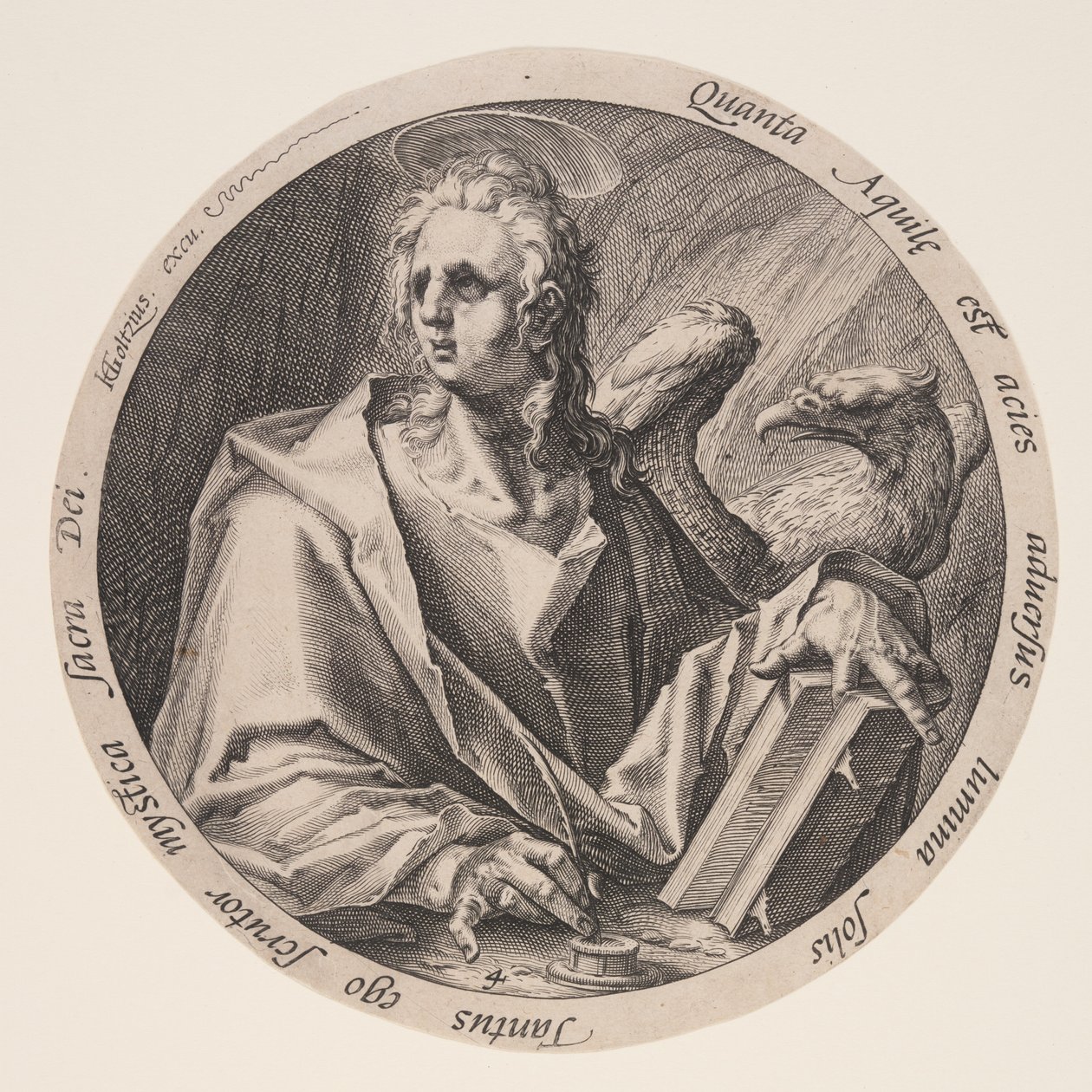Johannes, från Evangelisterna av Jacques de Gheyn II