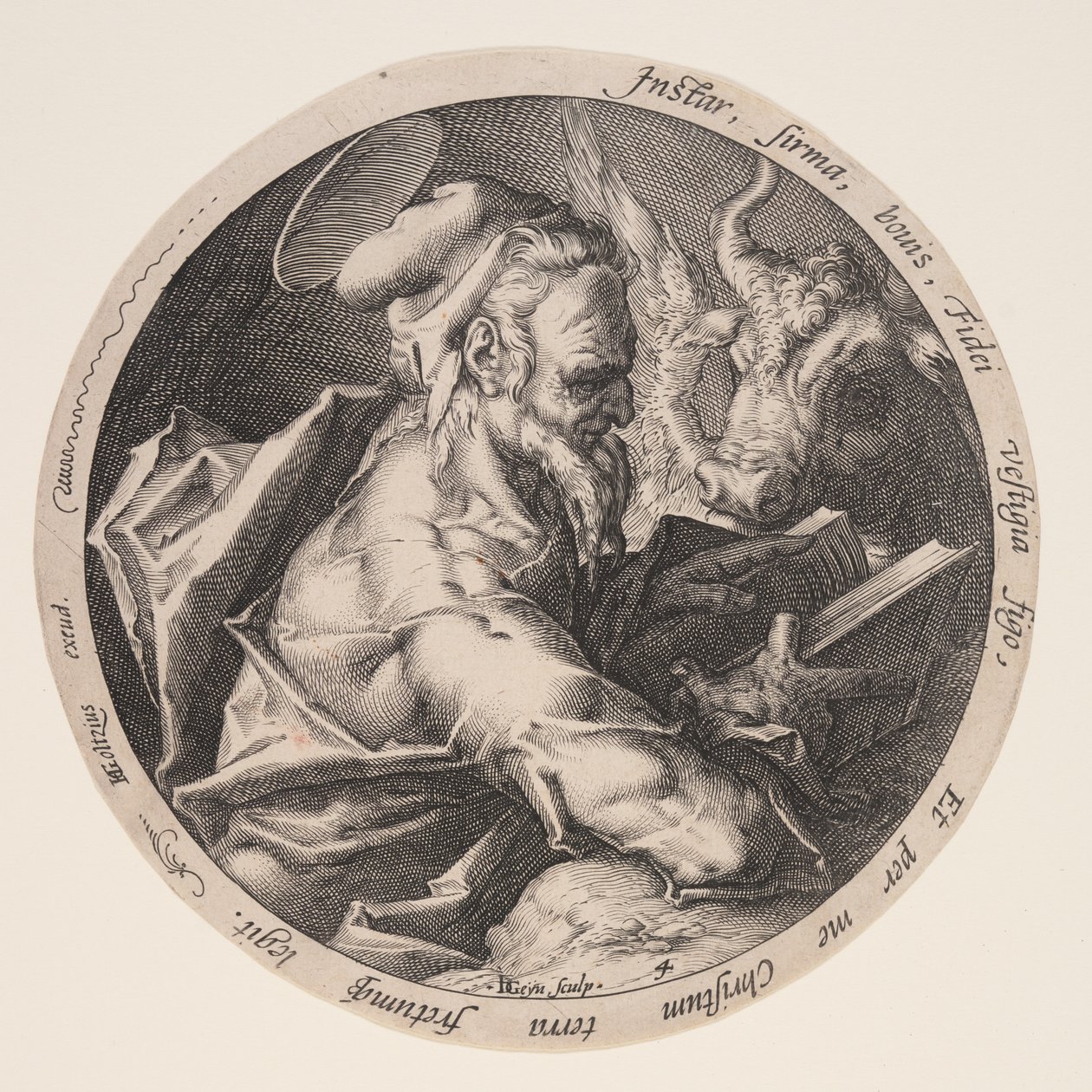 Lukas, från Evangelisterna av Jacques de Gheyn II