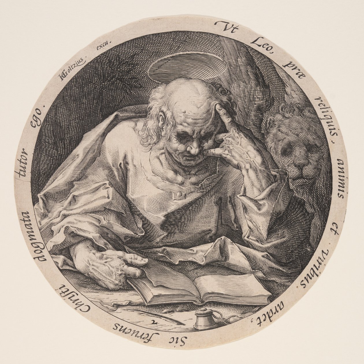 Markus, från Evangelisterna av Jacques de Gheyn II