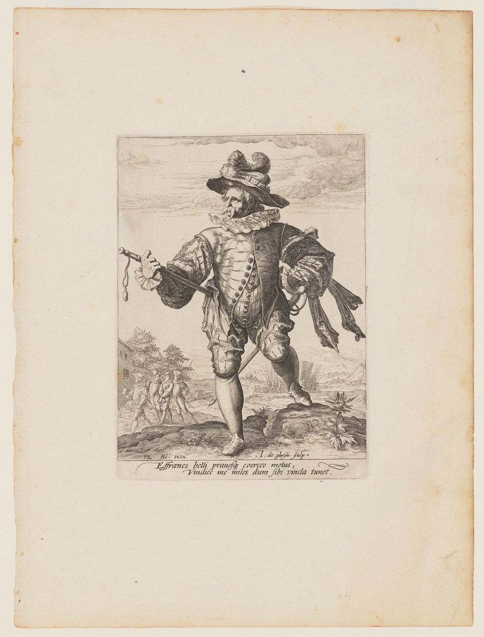 Provost, från officerare och soldater i kejsar Rudolph II:s livgarde av Jacques de Gheyn II