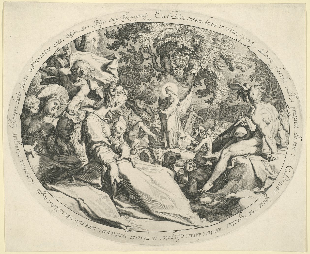 Miraklet med de fem bröden av Jacques de Gheyn II