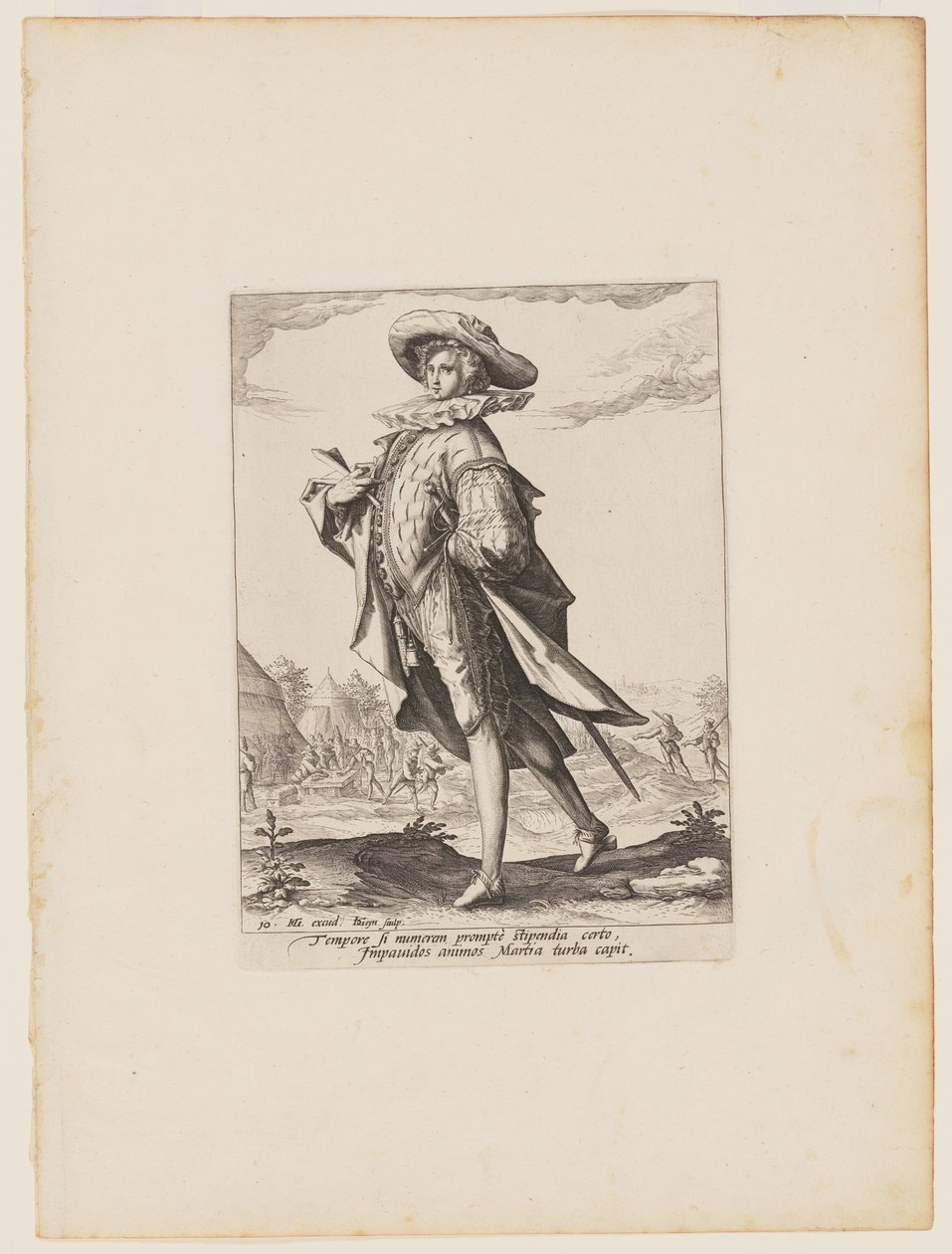 Skattmästare, från officerare och soldater i kejsar Rudolf II:s livvakt av Jacques de Gheyn II