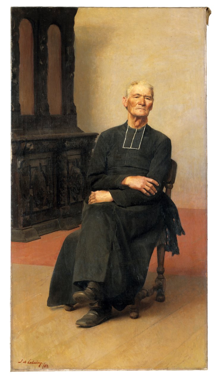 Porträtt av en gammal präst av Jacques de Lalaing