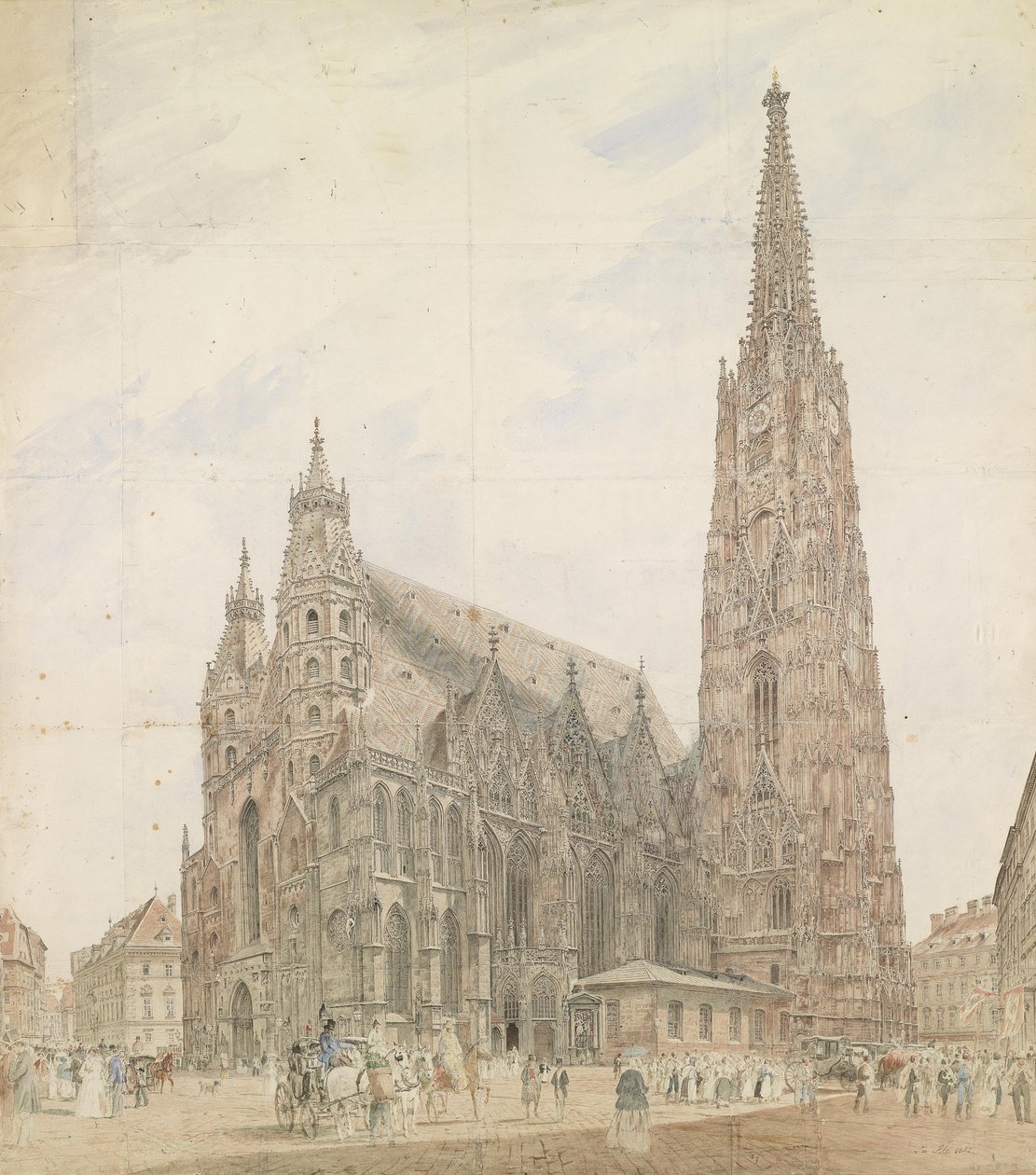 Stephansdom in Wien av Jakob Alt
