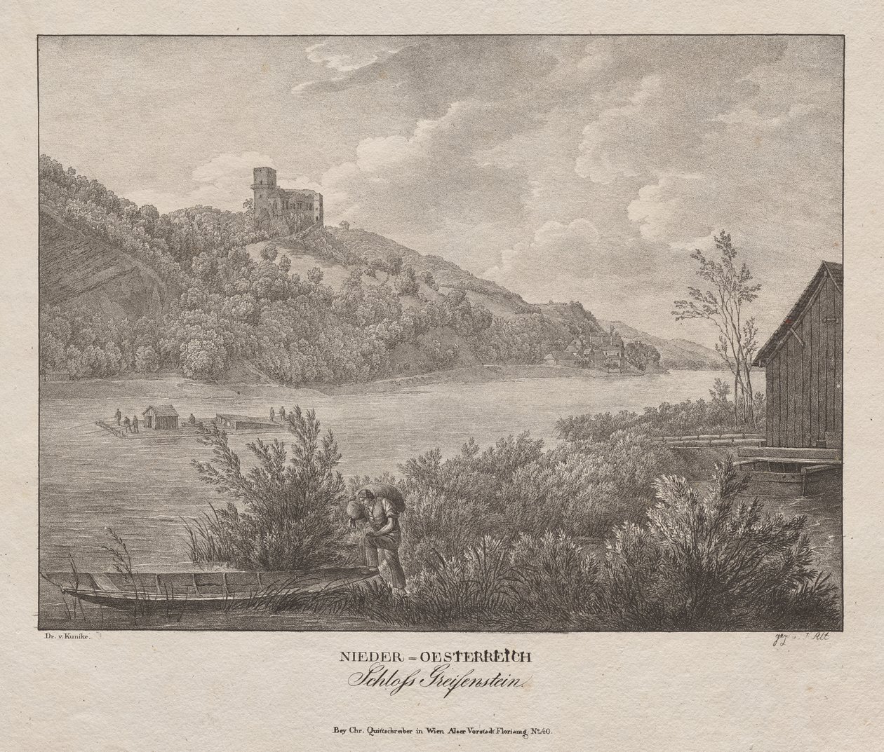 Nedre Österrike, Greifenstein slott av Jakob Alt