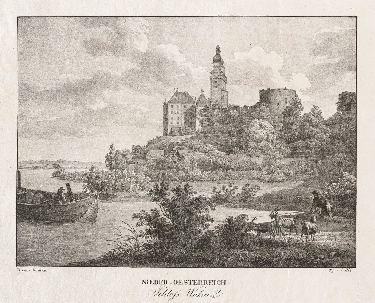 Nedre Österrike, Walseel slott. av Jakob Alt