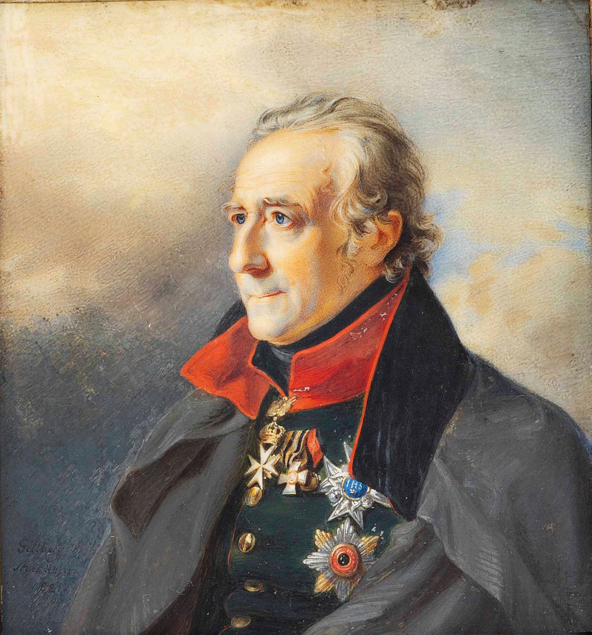 Porträtt av Jan Pieter van Suchtelen 1751-1836, 1821. av Jakob Axel Gillberg