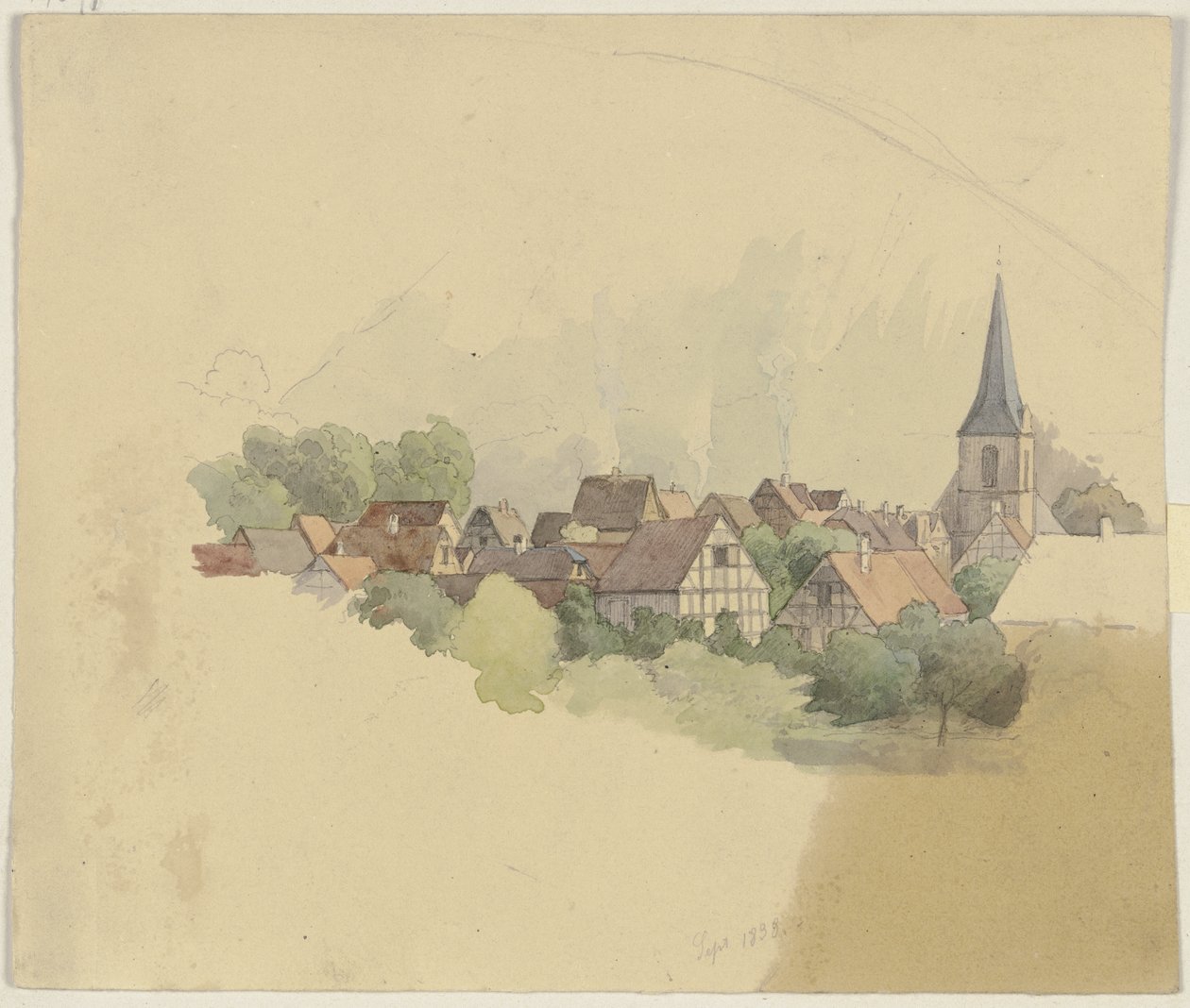 By med kyrka av Jakob Becker