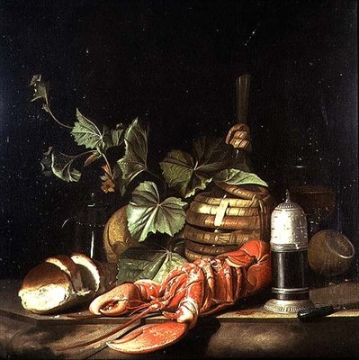 Stilleben med hummer av Jakob Bogdani or Bogdany