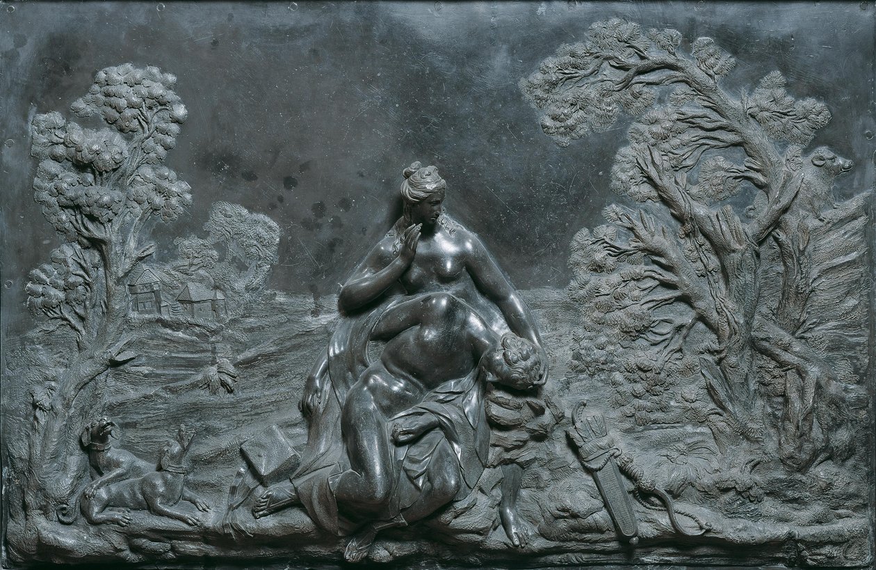 Venus sörjer den döde Adonis av Jakob Gabriel Mollinarolo