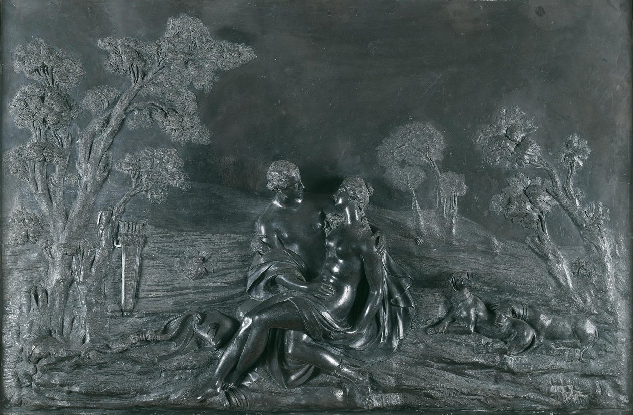 Venus och Adonis av Jakob Gabriel Mollinarolo