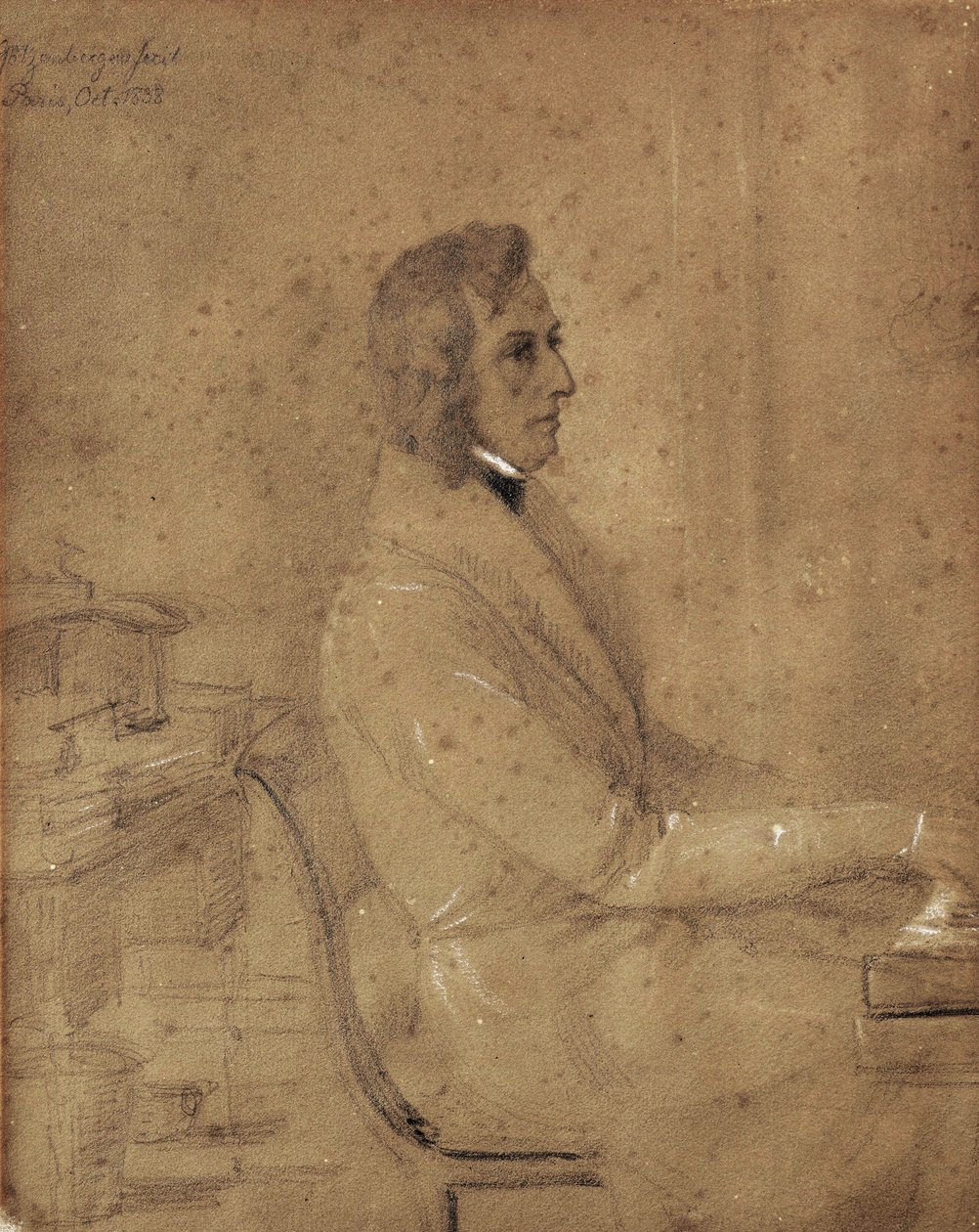 Fryderyk Chopin vid pianot av Jakob Götzenberger