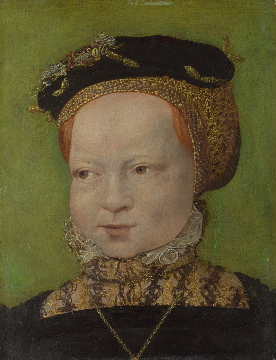 Porträtt av en flicka, ca 1545 av Jakob Seisenegger