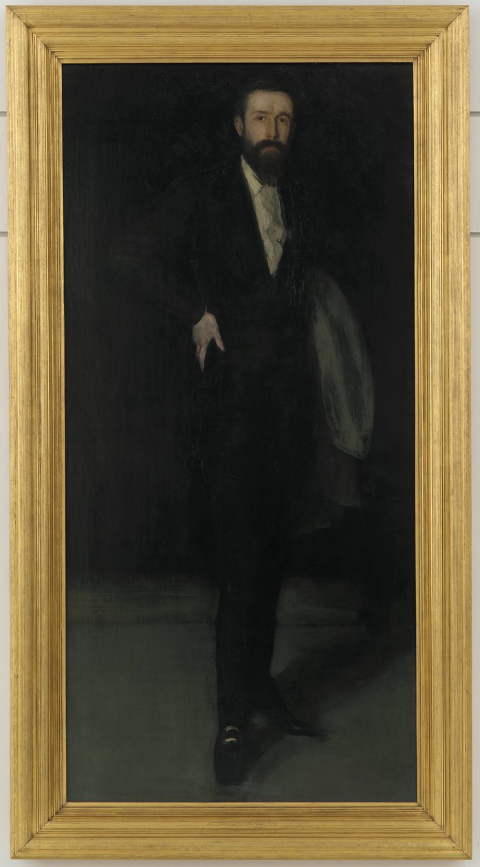 Arrangemang i svart: Porträtt av F.R. Leyland, ca 1870 av James Abbott McNeill Whistler