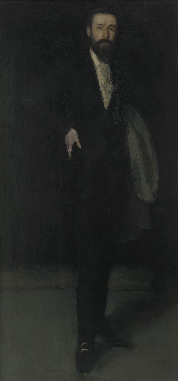 Arrangemang i svart- Porträtt av F. R. Leyland av James Abbott McNeill Whistler