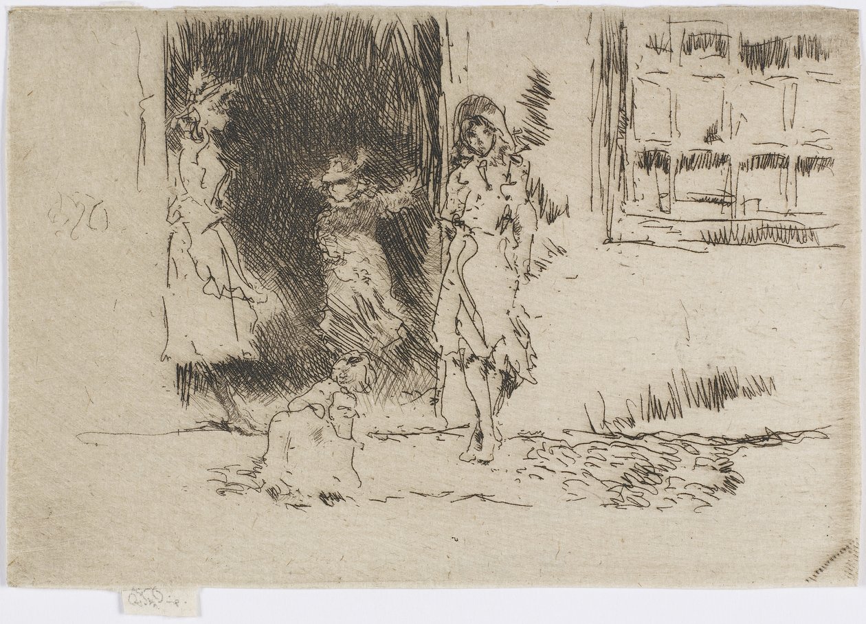 Cottage Door, ca 1884-86 (etsning på papper) av James Abbott McNeill Whistler