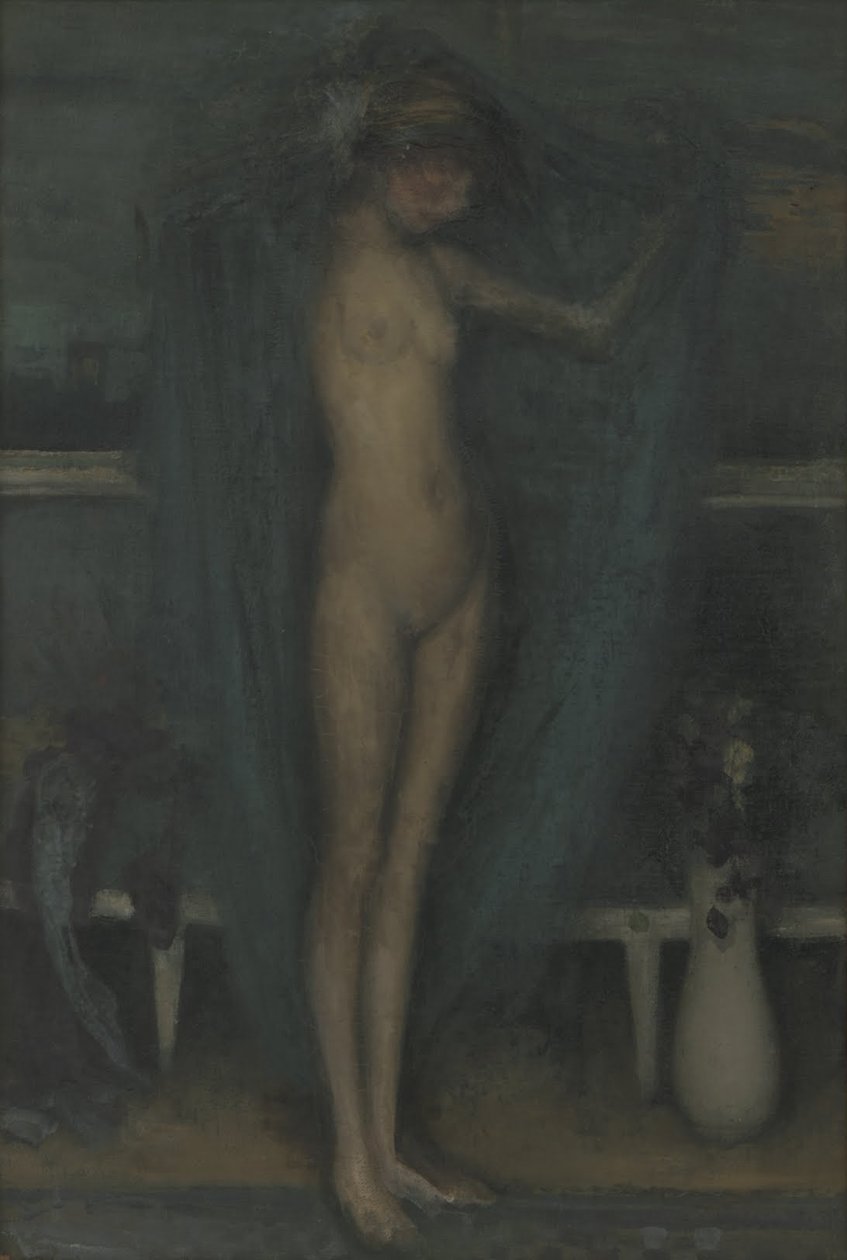 Harmoni i blått och guld- Den lilla blå flickan av James Abbott McNeill Whistler