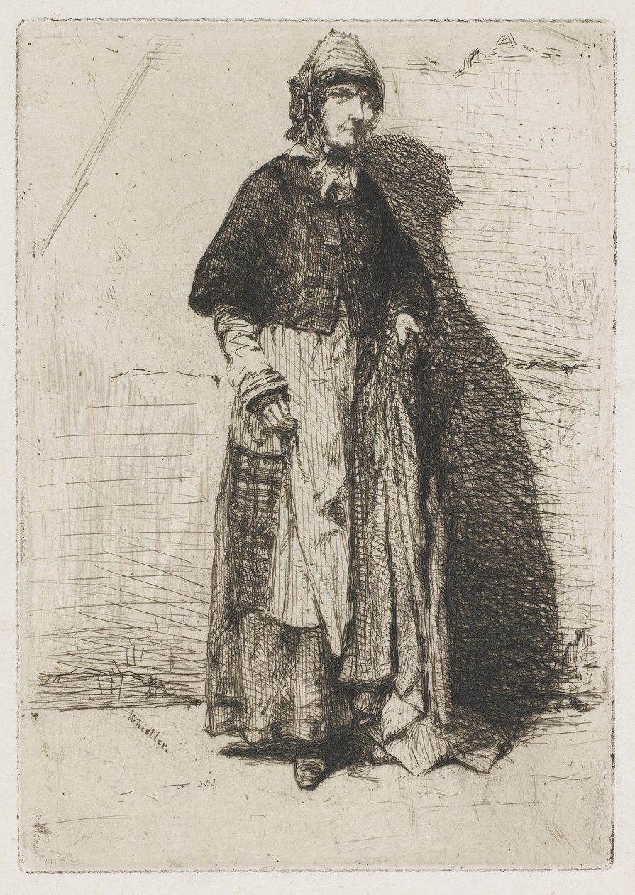 La Mere Gerard, 1858 (etsning på papper) av James Abbott McNeill Whistler