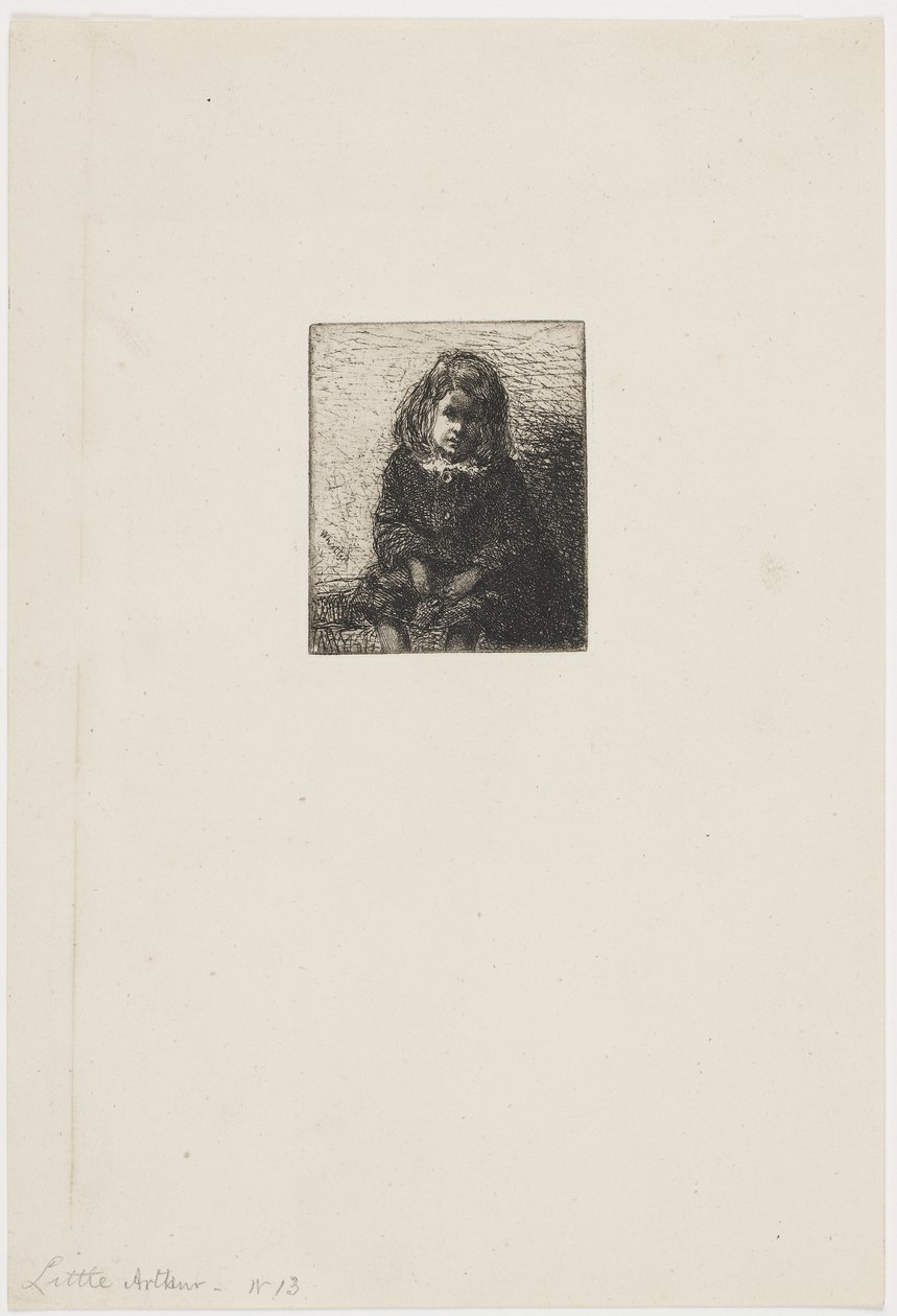 Little Arthur, ca 1857-58 (etsning på papper) av James Abbott McNeill Whistler