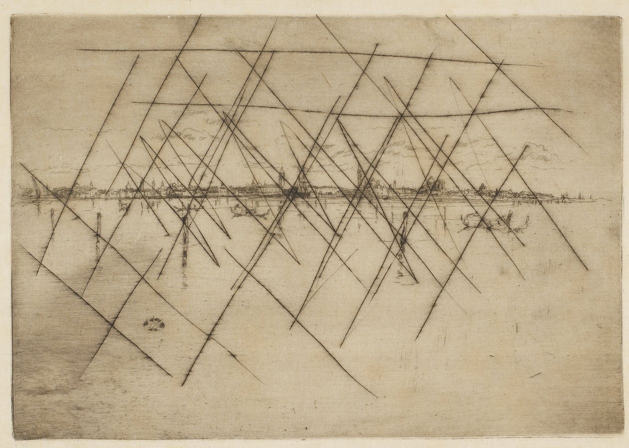 Lilla Venedig, 1879-80 (etsning på papper) av James Abbott McNeill Whistler