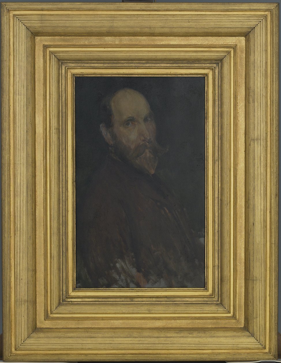 Porträtt av Charles Lang Freer, 1902-03 (olja på träpanel) av James Abbott McNeill Whistler