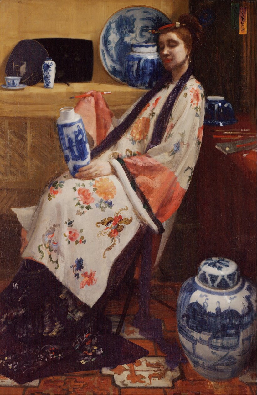 Lila och ros- The Lange Leizen of the Six Marks av James Abbott McNeill Whistler