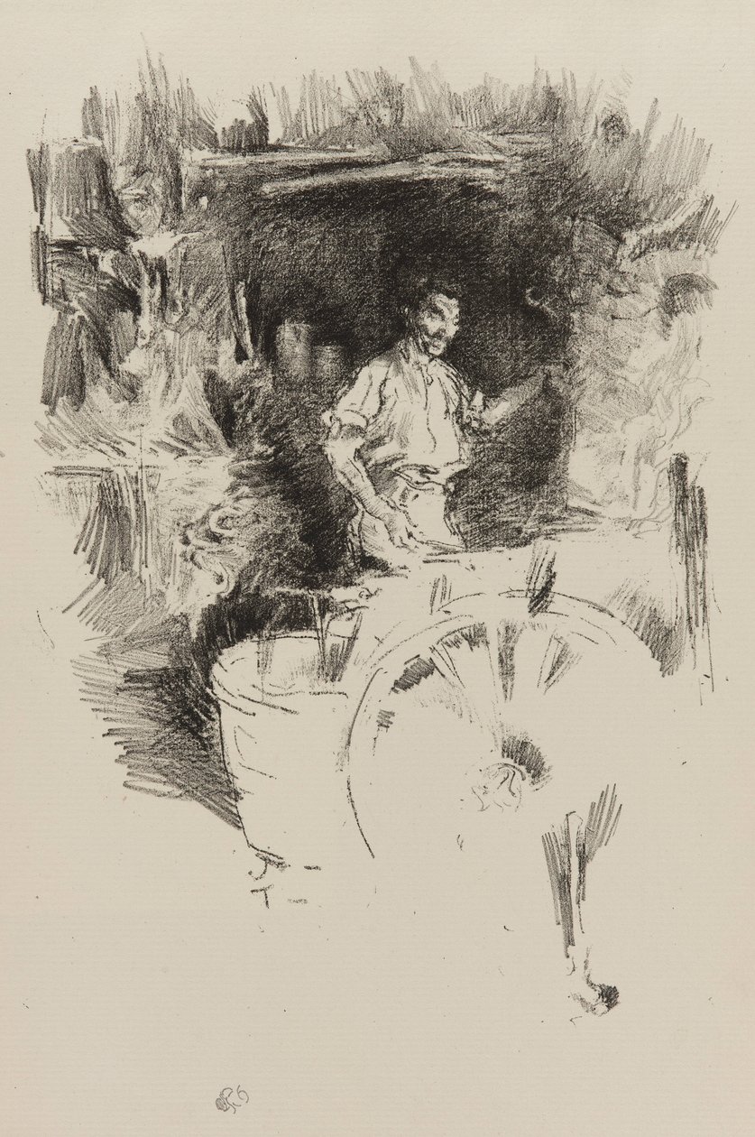 Smeden, 1895-1896 (litho på papir) swed av James Abbott McNeill Whistler