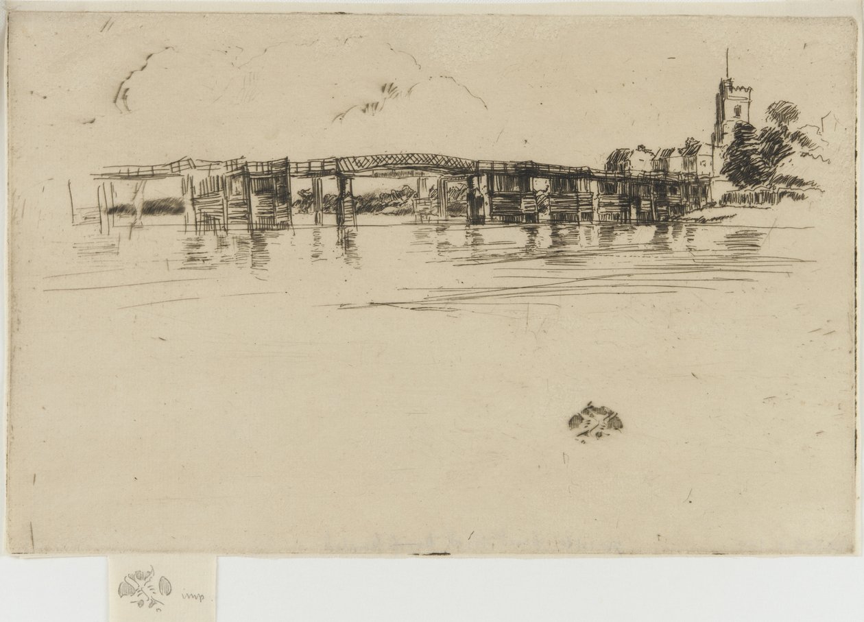 The Little Putney, No. 1, 1879 (etsning på papper) av James Abbott McNeill Whistler
