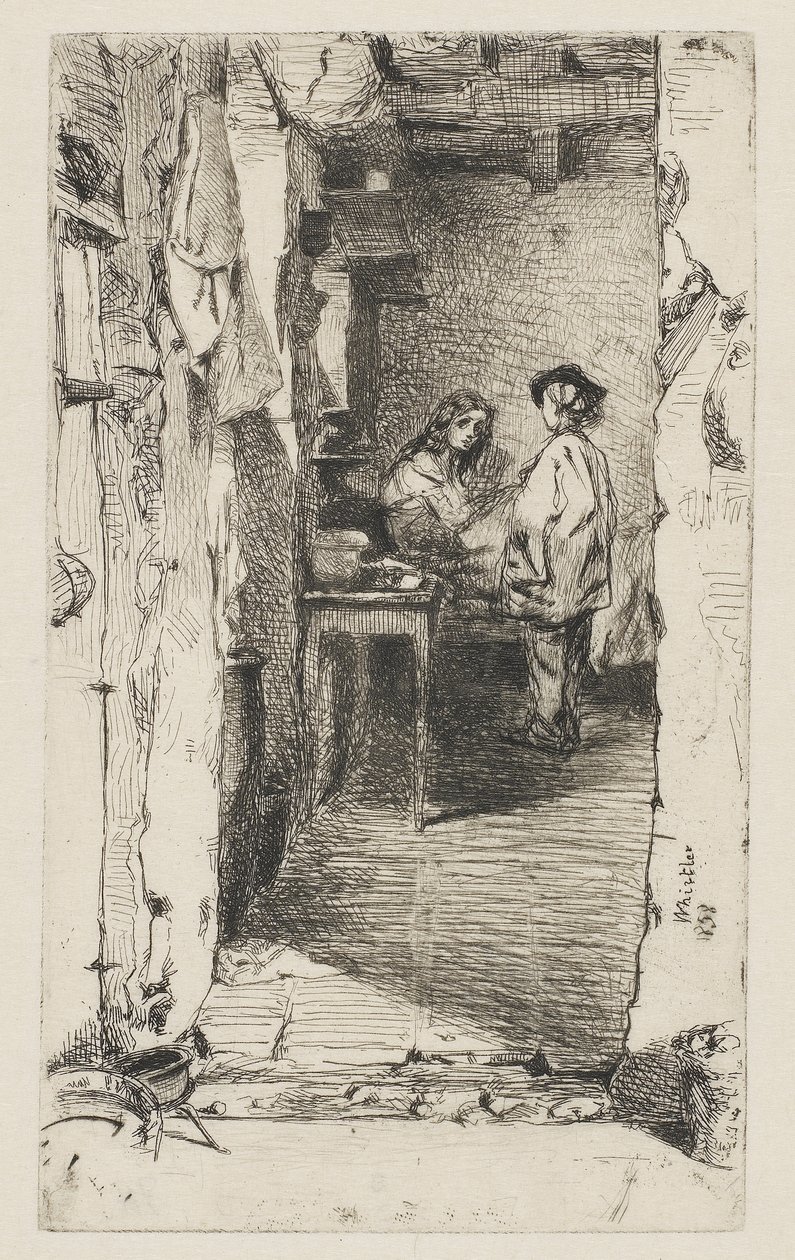 Rag Gatherers, 1858 (etsning på papper) av James Abbott McNeill Whistler