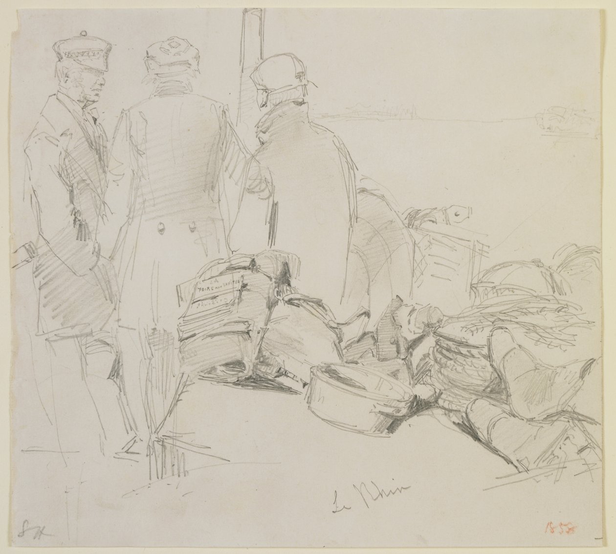 Rhen, 1858 (penna på vitt papper) av James Abbott McNeill Whistler