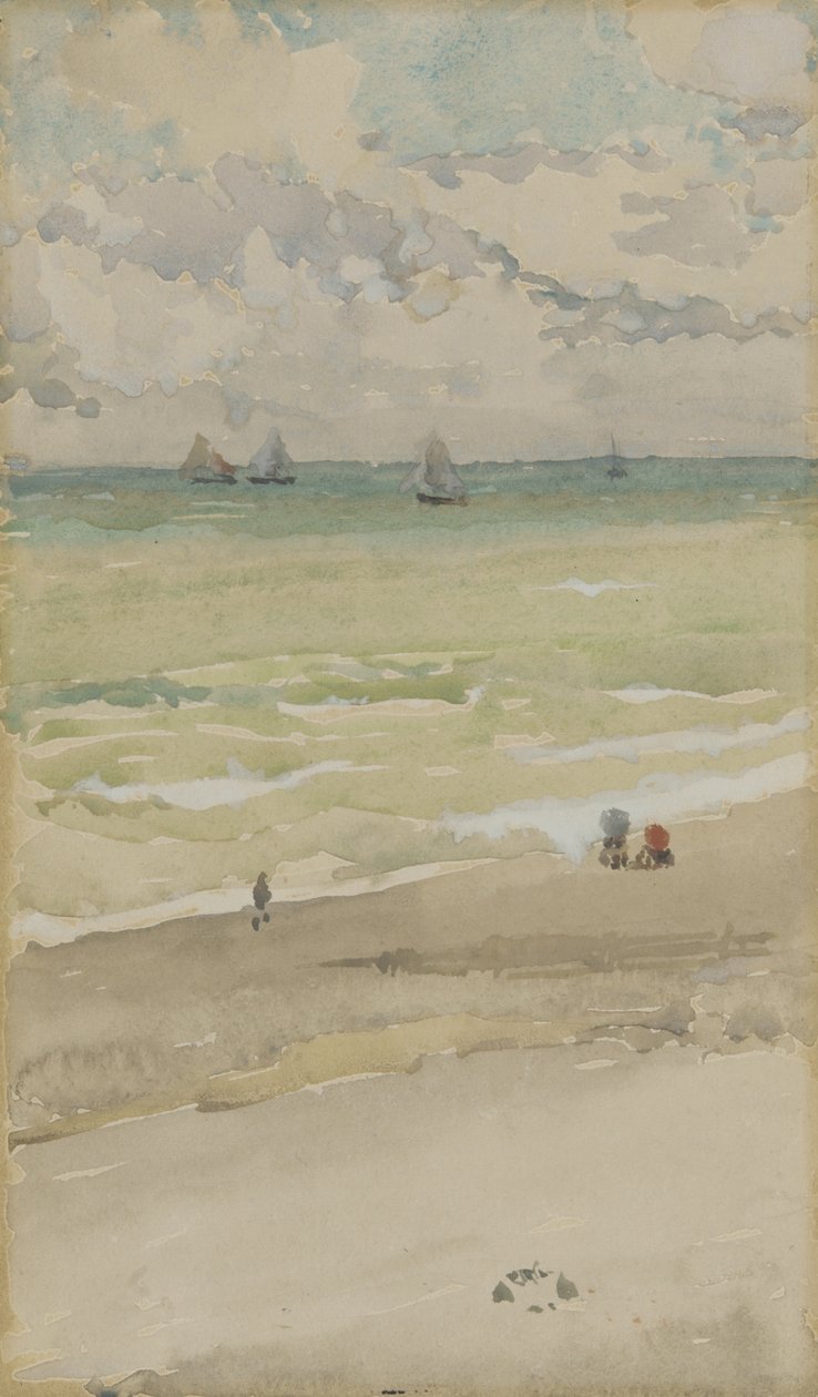 Strandkanten, ca 1885 av James Abbott McNeill Whistler