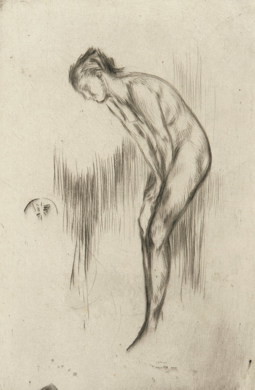 Tillie, en modell, 1873 (torrnål på papper) av James Abbott McNeill Whistler