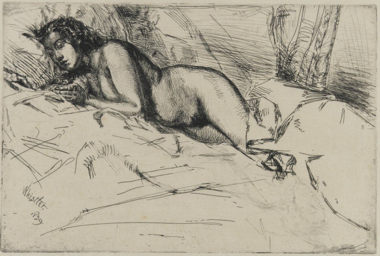 Venus, 1859 (etsning på papper) av James Abbott McNeill Whistler