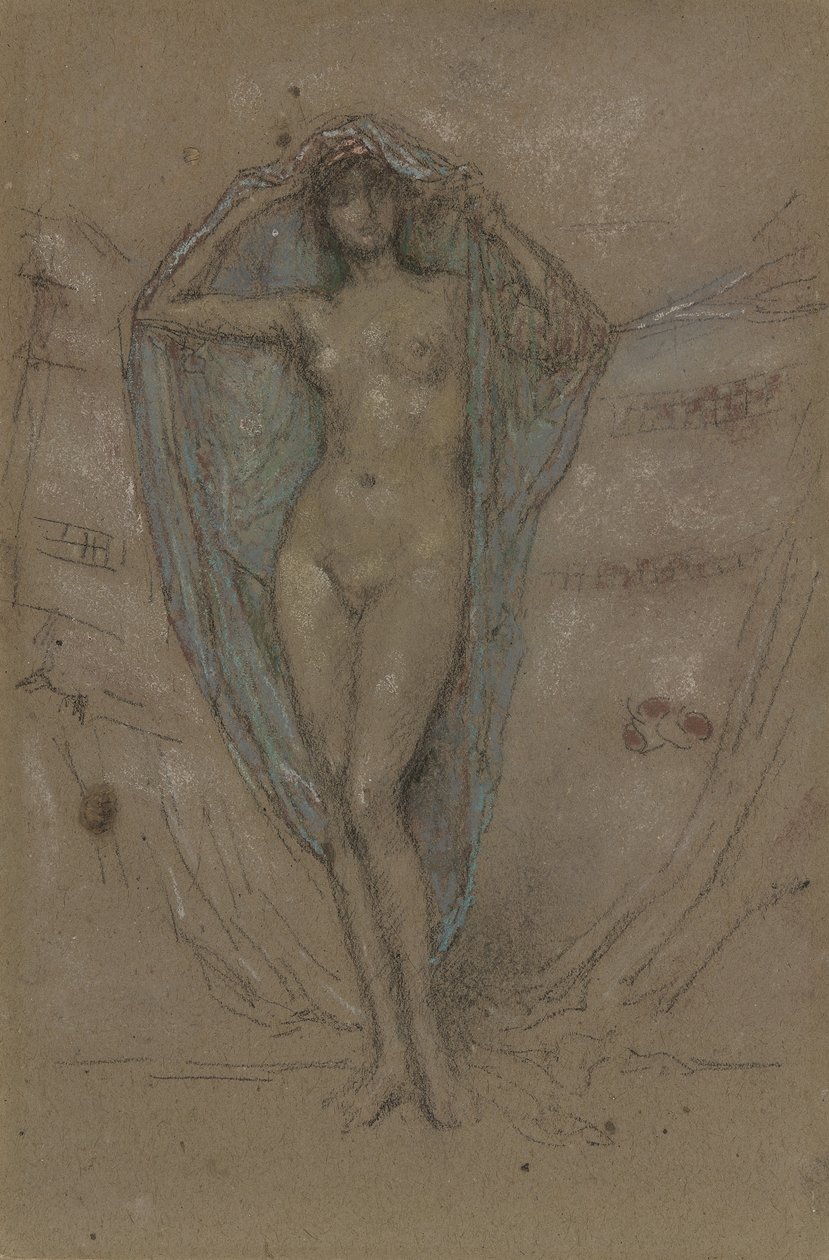 Venus Astart, 188890 (krita och pastell på brunt papper) av James Abbott McNeill Whistler