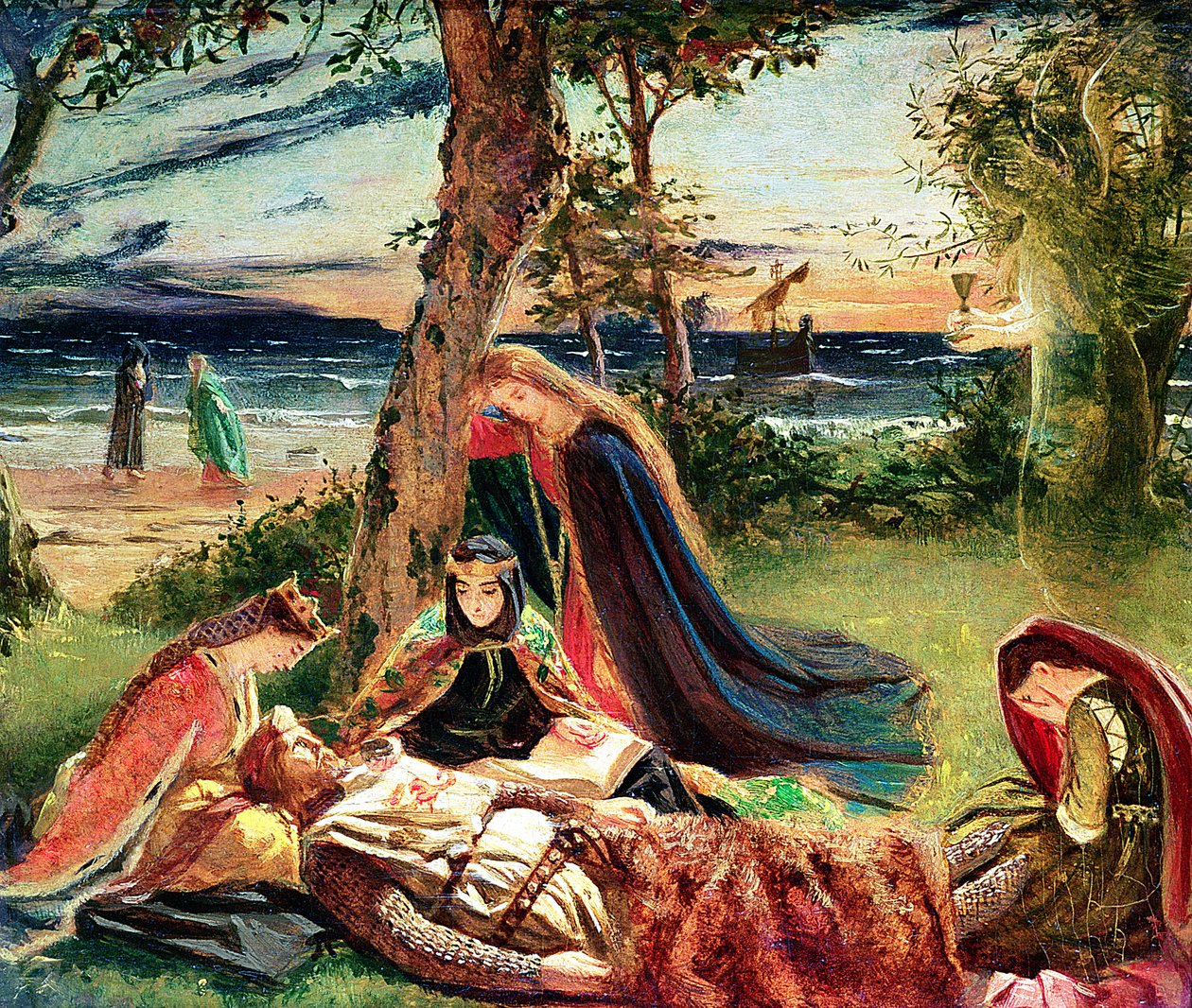 Arthurs död, ca 1861 av James Archer