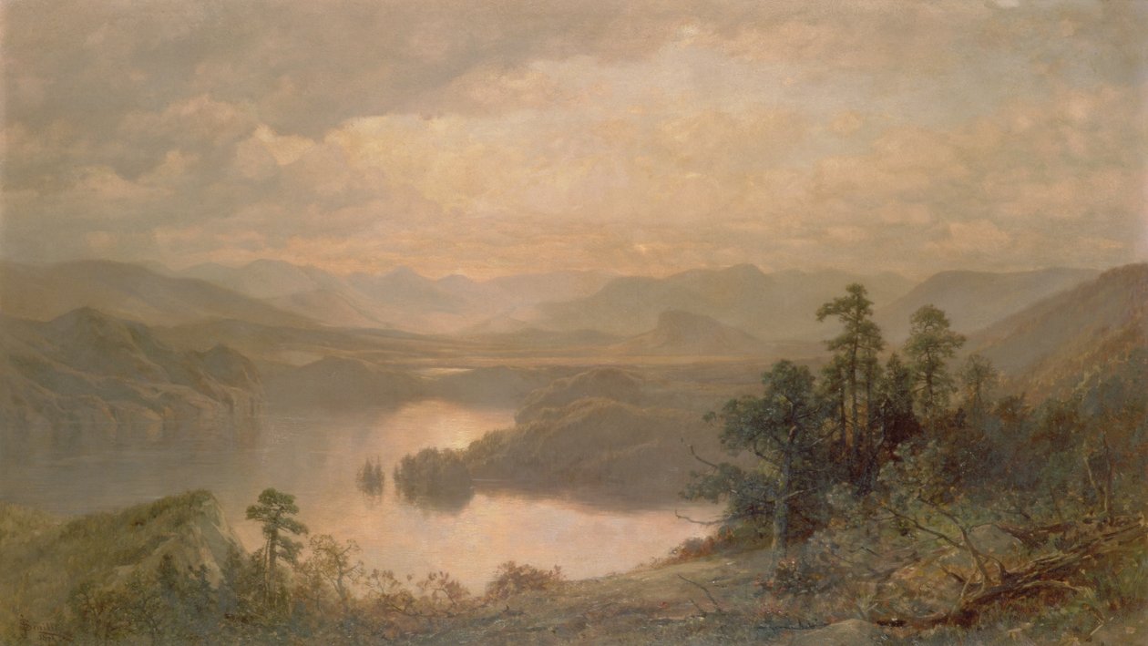 Lake Placid och Adirondack Mountains från Whiteface, 1878 av James David Smillie