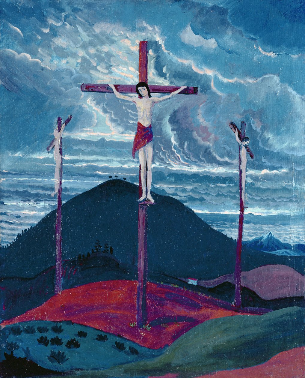 Korsfästelsen, 1913 av James Dickson Innes