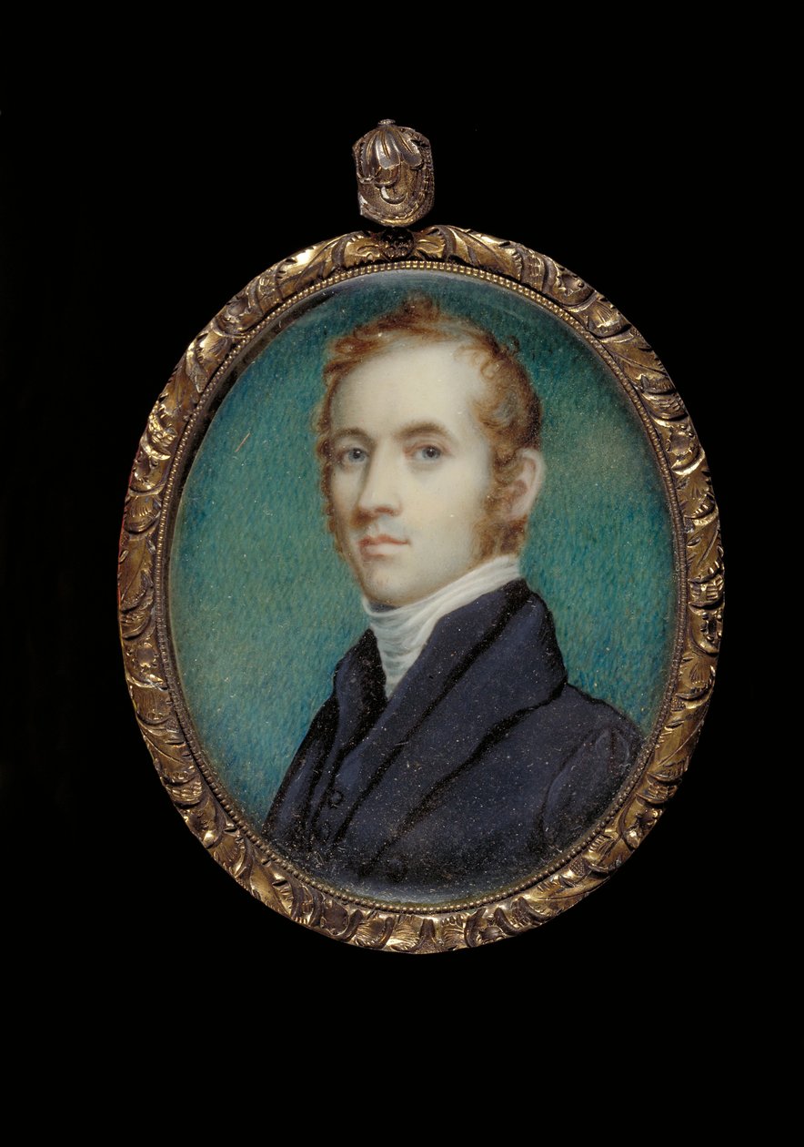 Porträtt av pastor James M. Winchell (olja på elfenben) av James Frothingham