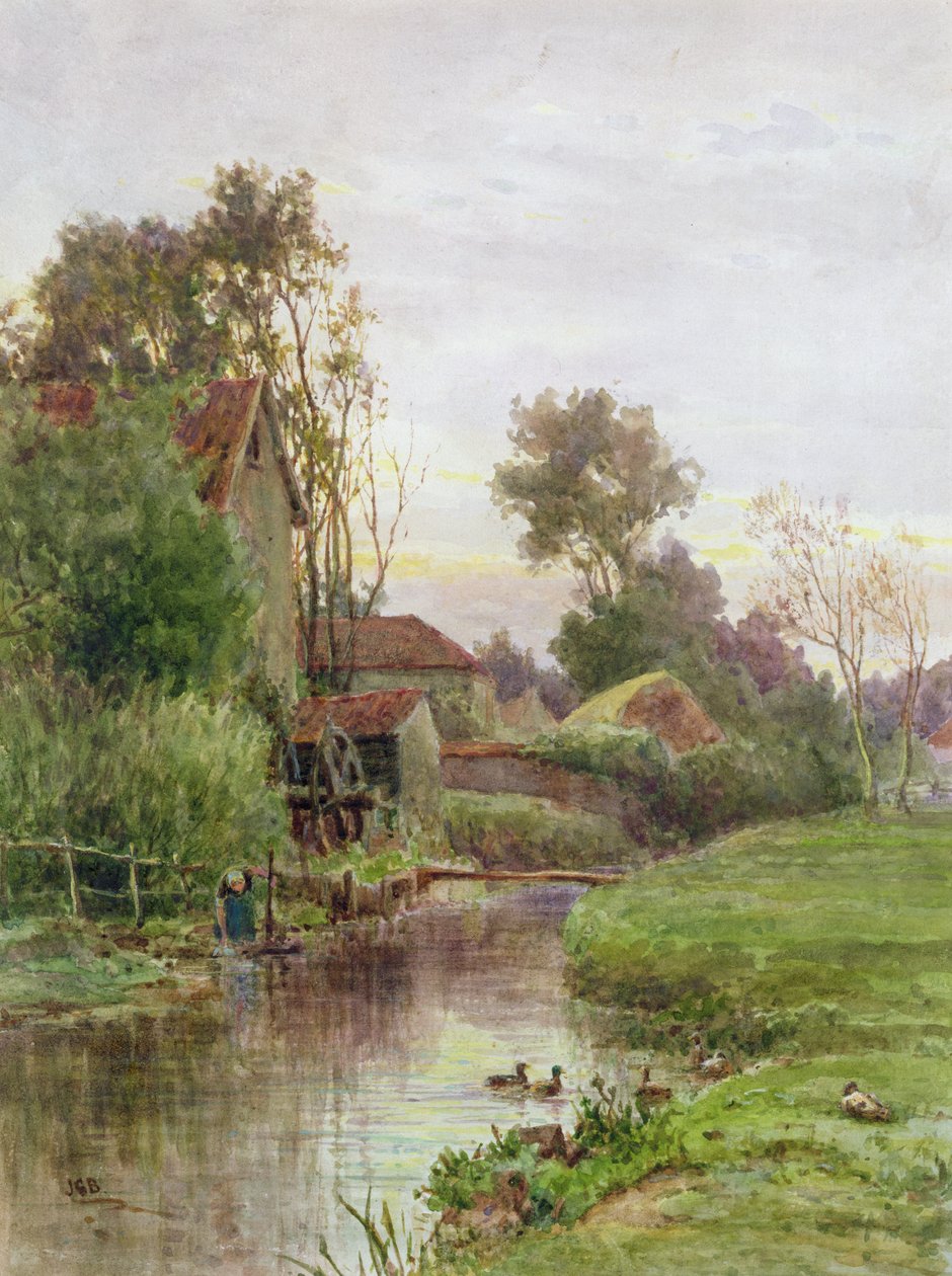 The Mill Stream av James George Bingley