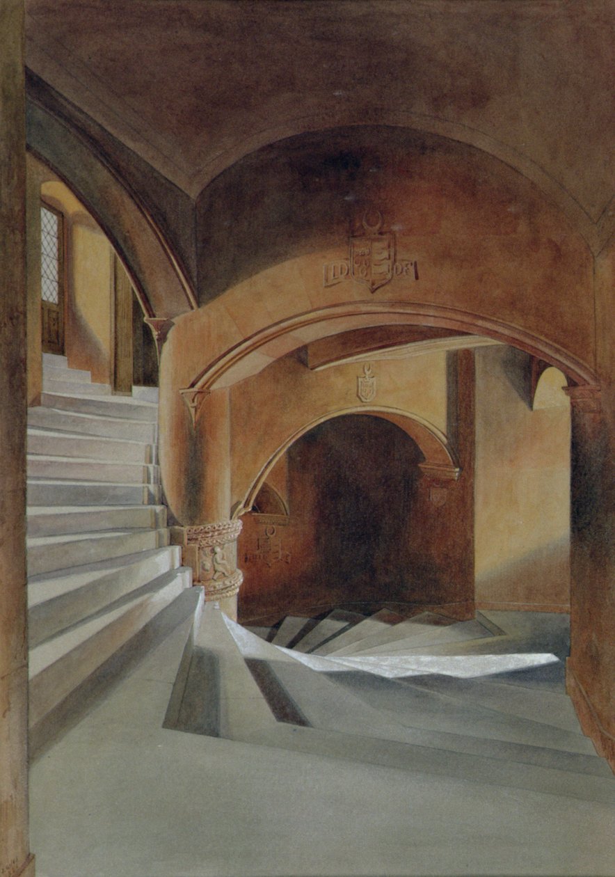 Trappan i Fyvie Castle av James Giles