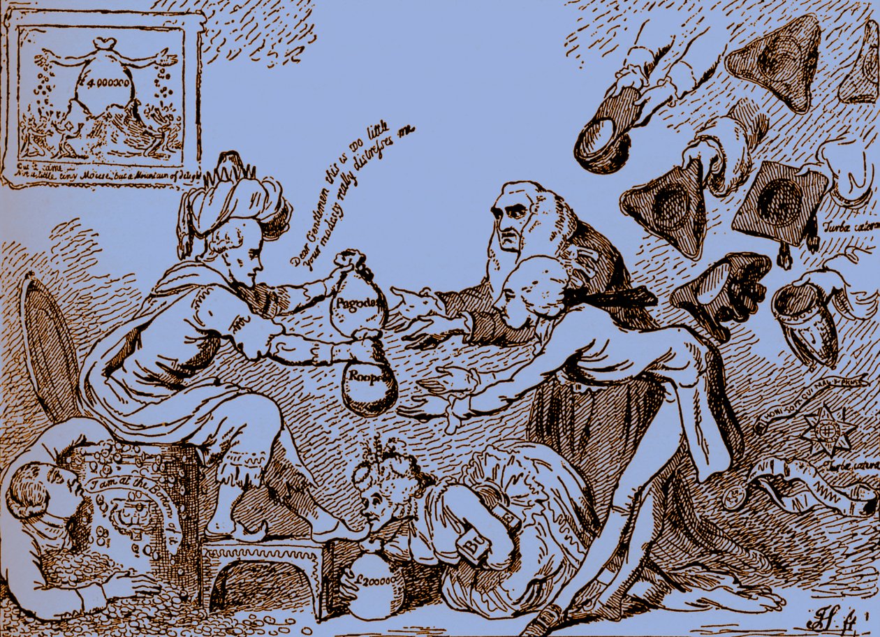 Indian Nabobs Wealth - karikatyr av Gillray av James Gillray