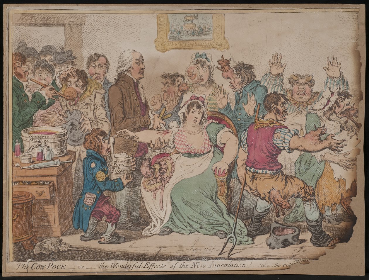 Kofickan eller de underbara effekterna av den nya inokuleringen av James Gillray
