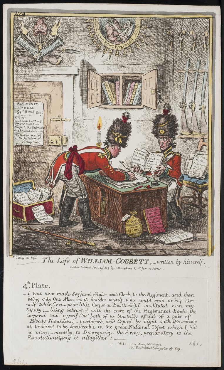 The Life of William Cobbett, skriven av honom själv av James Gillray