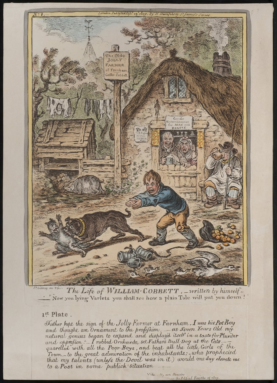 The Life of William Cobbett, skriven av honom själv av James Gillray