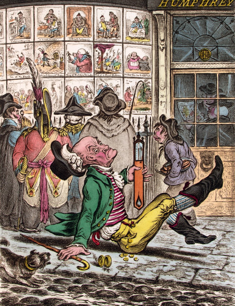 Mycket halt väder, 1808 av James Gillray