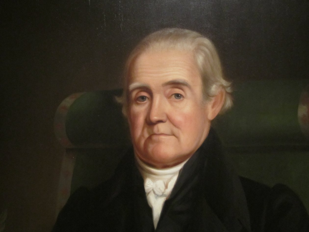 Detail of portrait of Noah Webster av James Herring