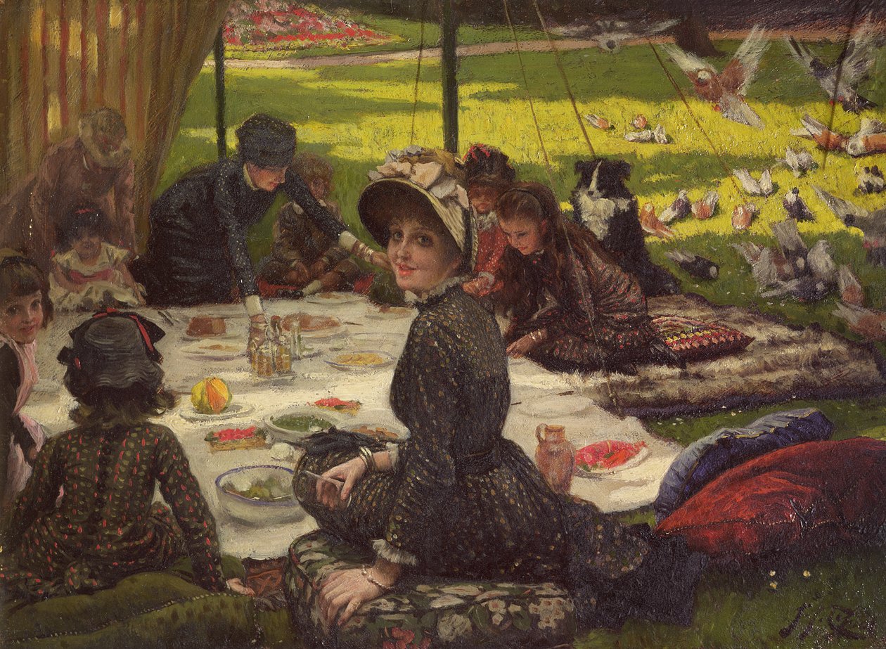 The Picnic, ca 1881-2 (panel) av James Jacques Joseph Tissot