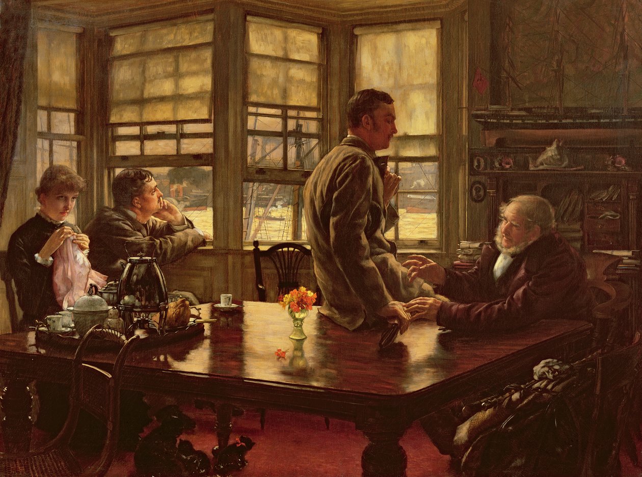 The Prodigal Son in Modern Life: The Departure, 1880 (för skiss se 45476) av James Jacques Joseph Tissot