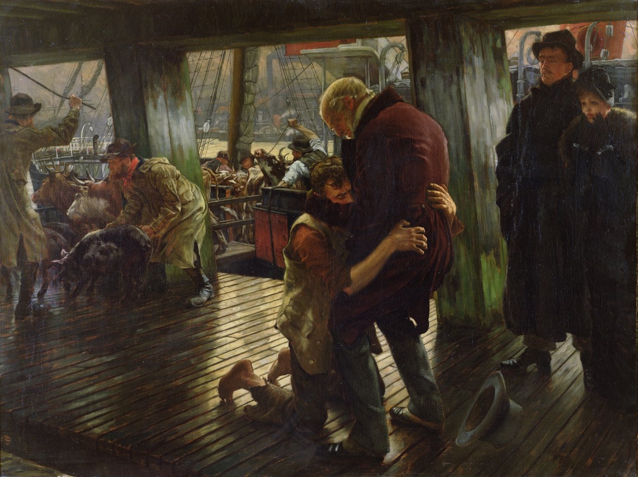 The Prodigal Son in Modern Life: The Return, 1880 (för skiss se 45478) av James Jacques Joseph Tissot